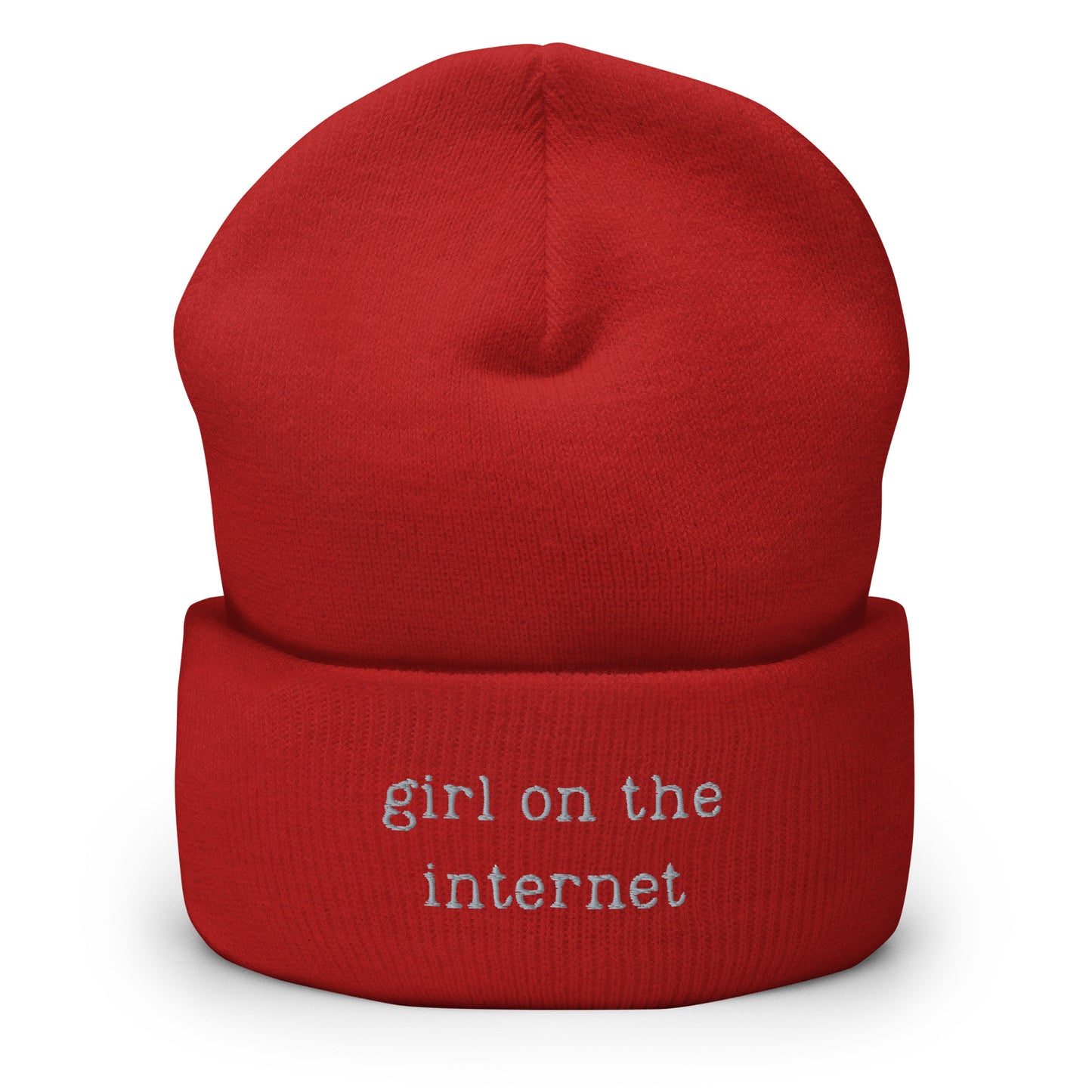 Girl on the Internet Cuffed Beanie