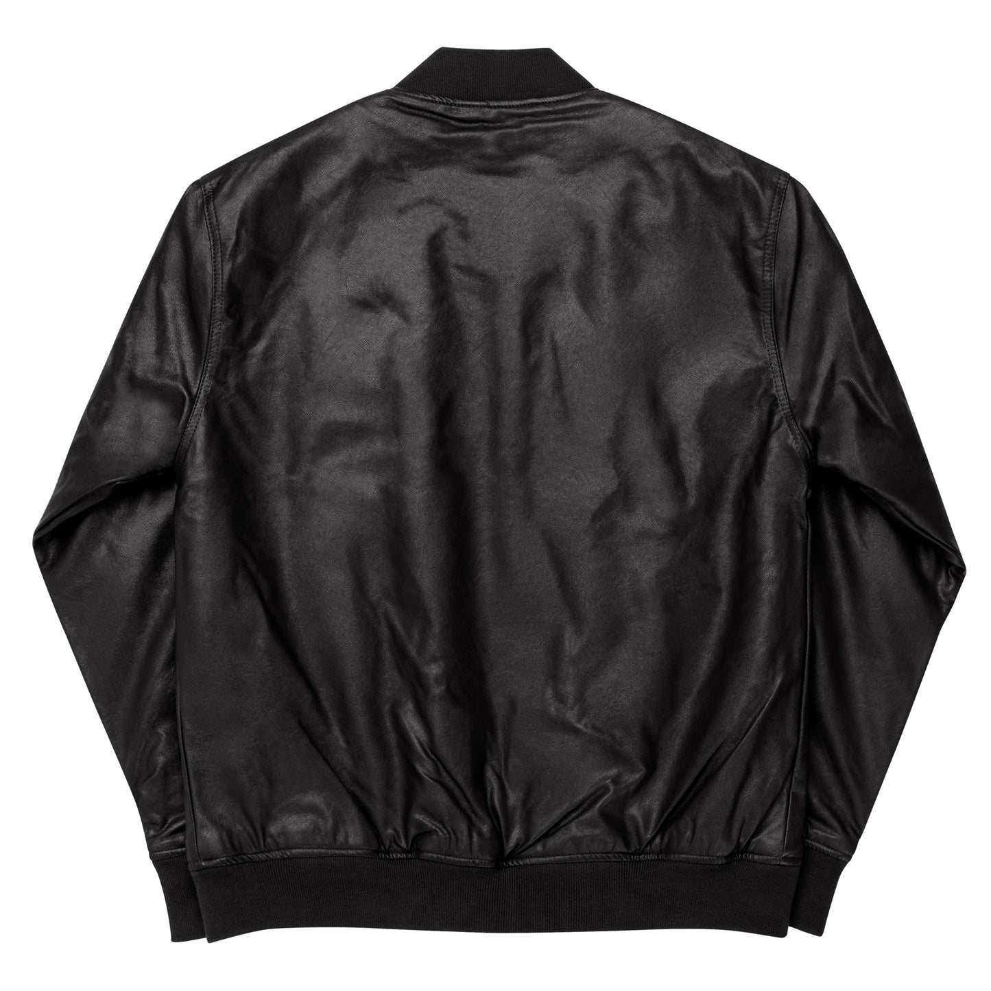 Rini K Raccoon Leather Bomber Jacket