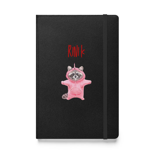 Rini K Raccoon Hardcover bound notebook