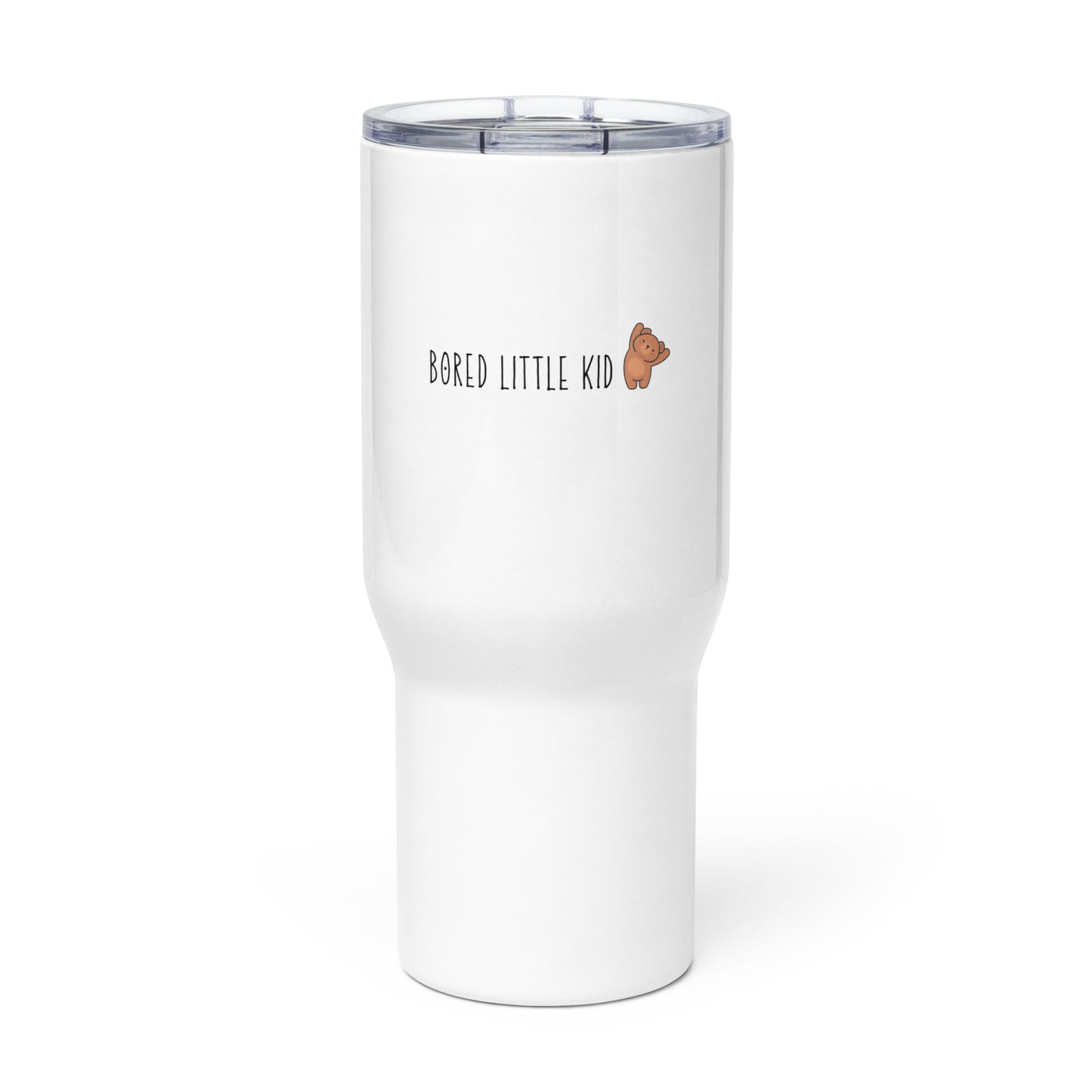 "Bored Little Kid" Teddy Travel mug with a handle