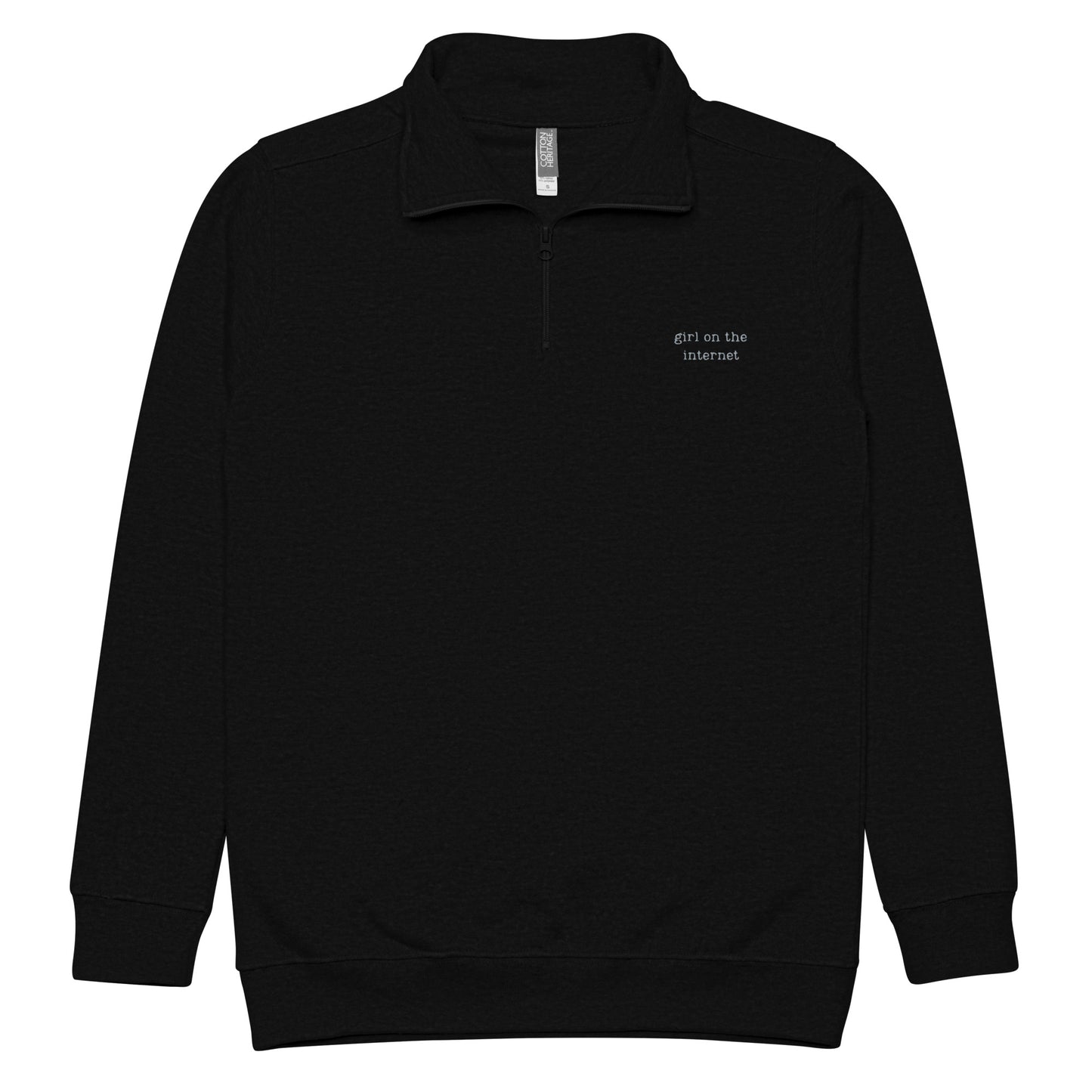 Girl on the Internet Unisex Fleece Quarter Zip