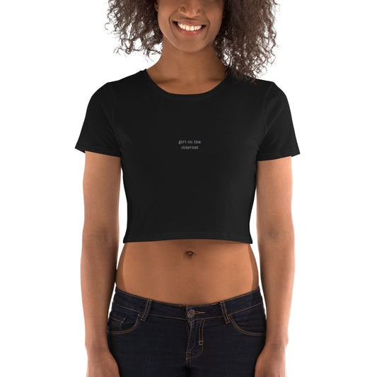 Girl on the Internet Women’s Crop Tee