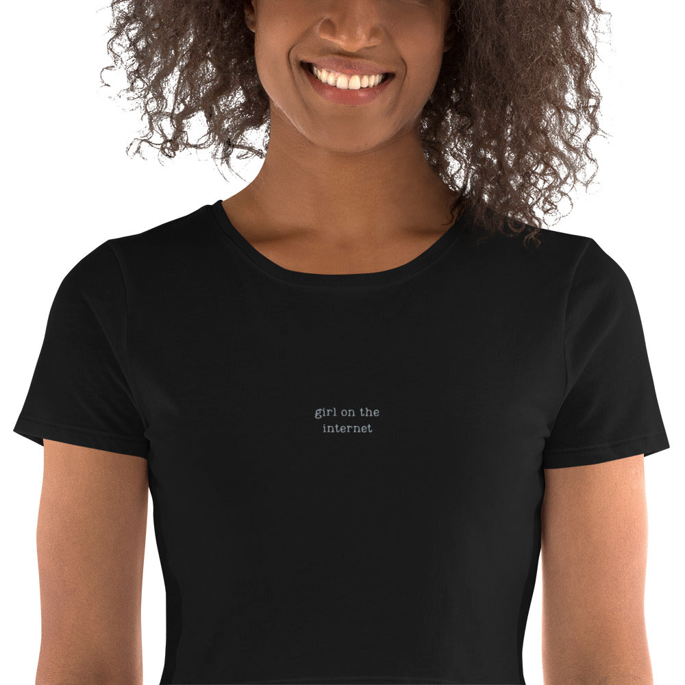 Girl on the Internet Women’s Crop Tee