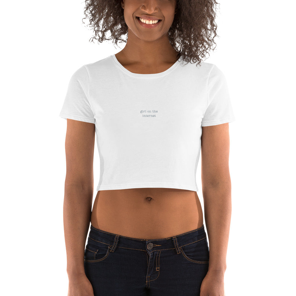 Girl on the Internet Women’s Crop Tee