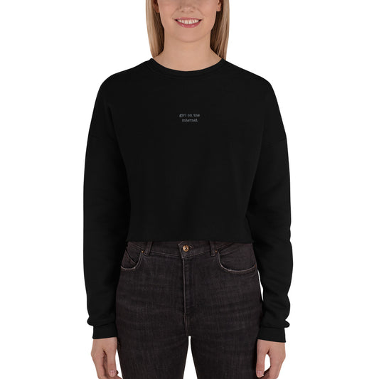 Girl on the Internet Crop Sweatshirt