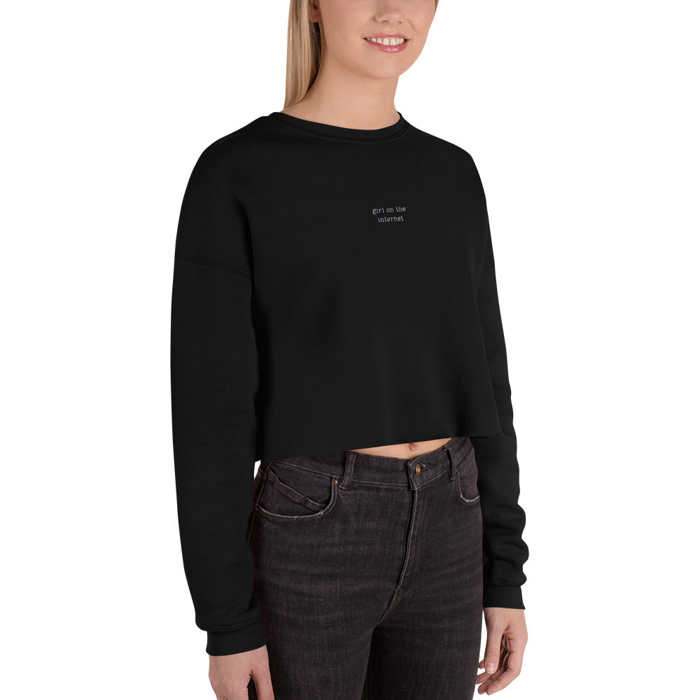 Girl on the Internet Crop Sweatshirt