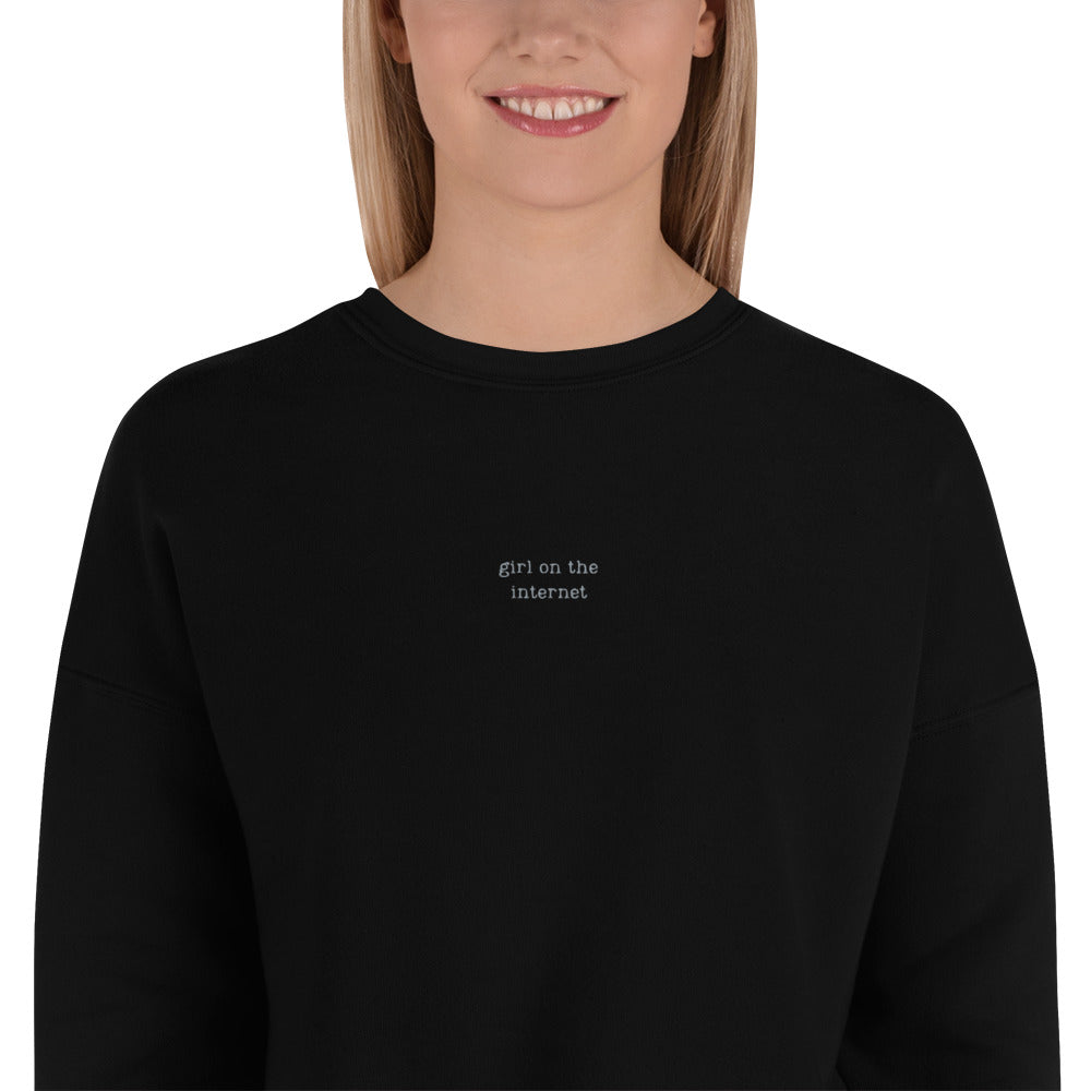 Girl on the Internet Crop Sweatshirt